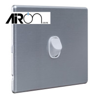 Slimline One Gang Switch - Aluminium Cover